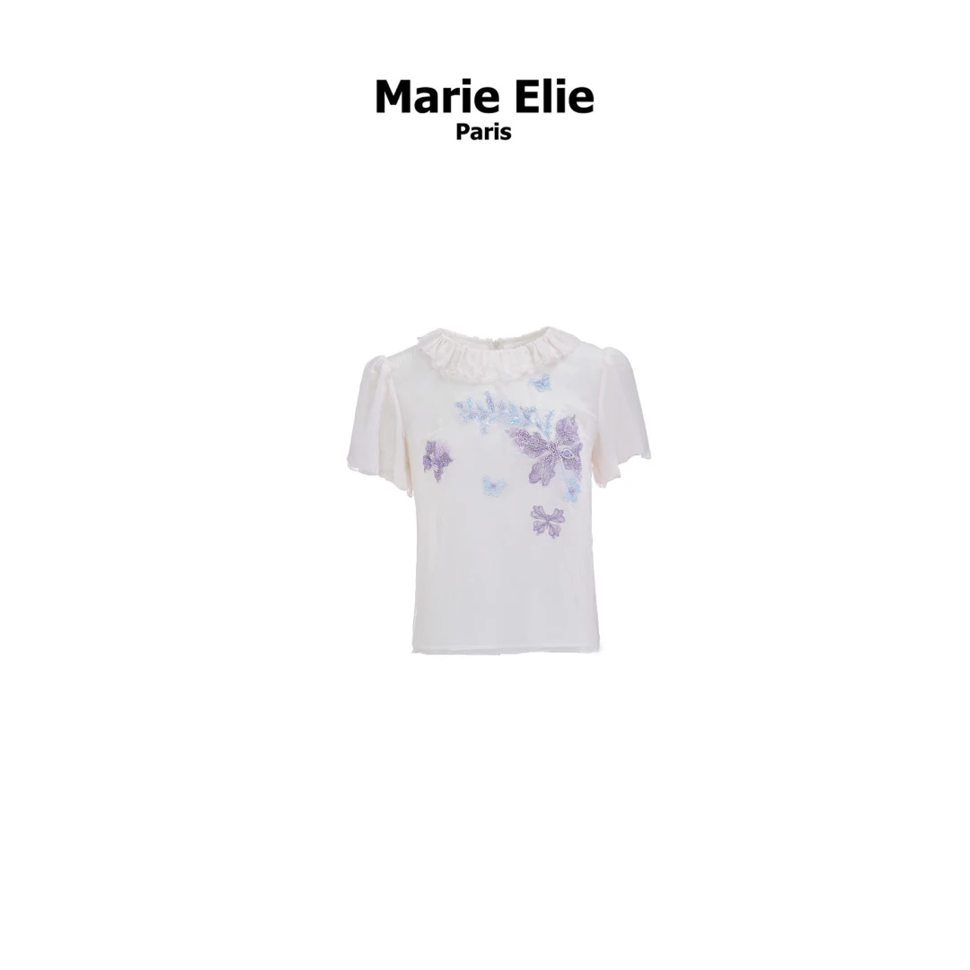 【诗语专属】Marie Elie 【雪域盼春】刺绣上衣EAE12D04635