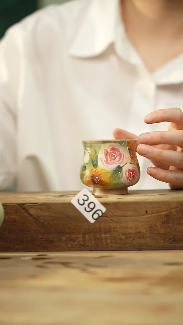 瓷片设计师手绘 釉中彩系列 是泥吖