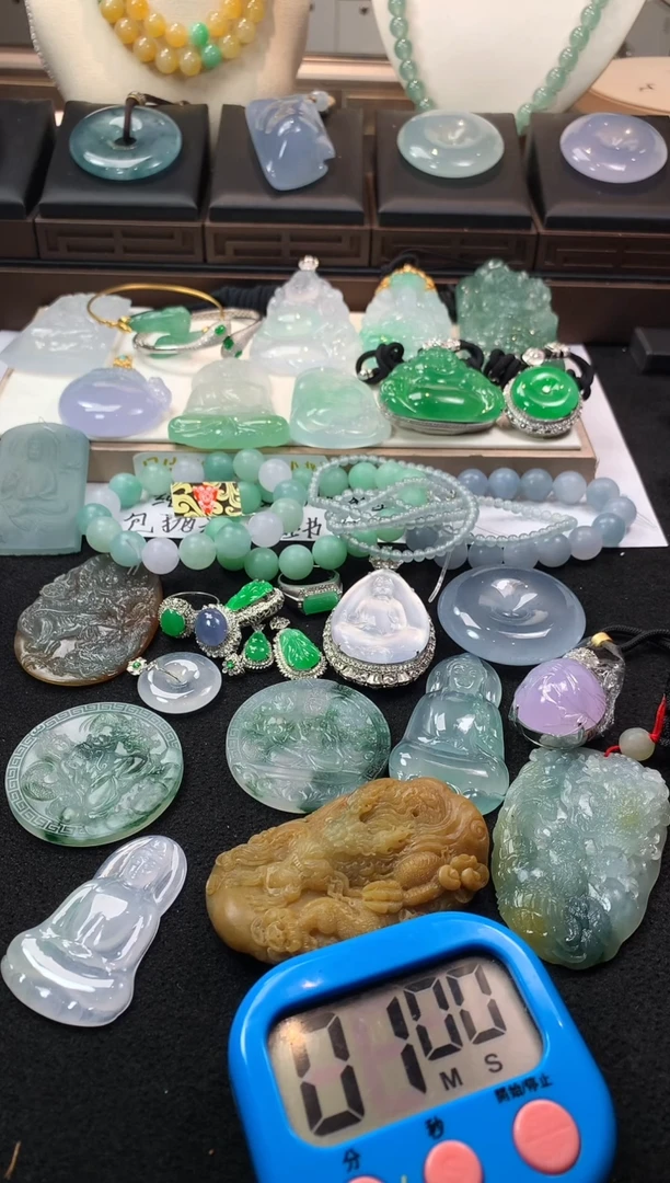 未镶嵌定制翡翠管****️ 5024毛货不退不换