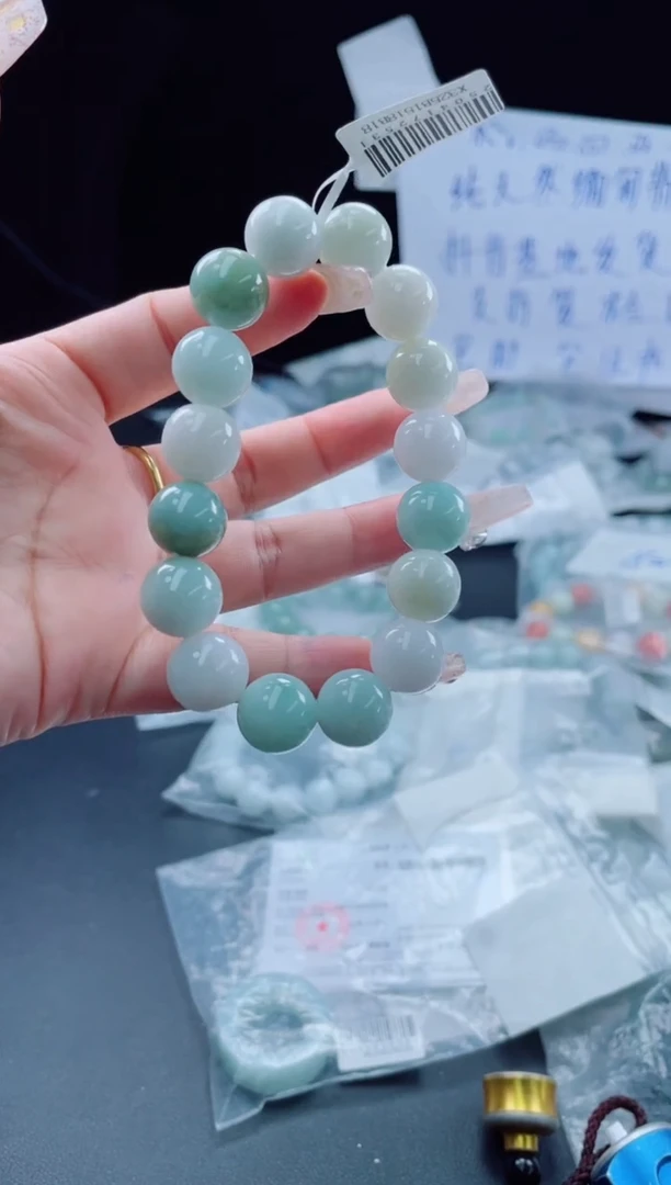 未镶嵌定制翡翠珠串