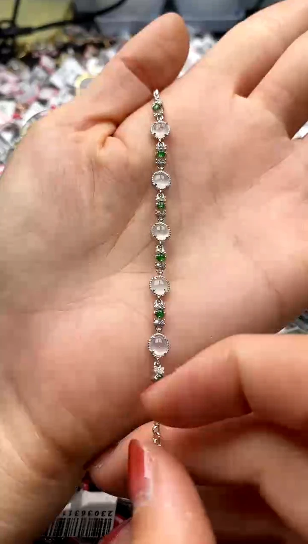 【闪购商品】翡翠戒指银S925镶嵌22222222     6