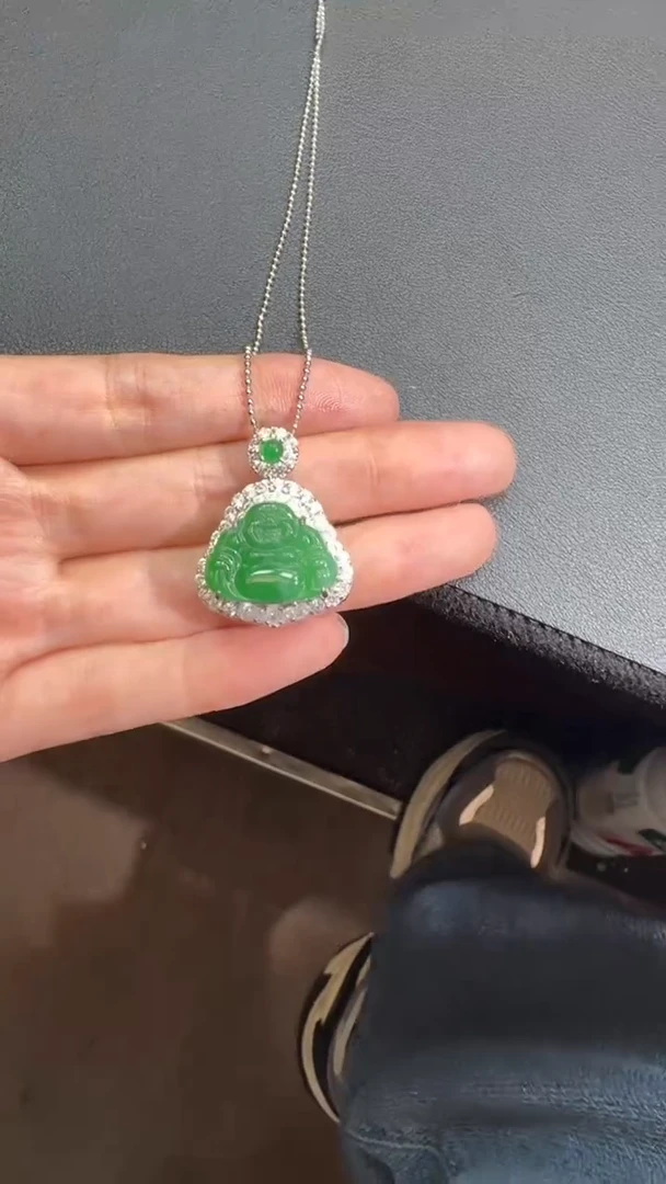 未镶嵌定制翡翠翡翠A货有轻微色差属于正常现象，佛公多样性发货1