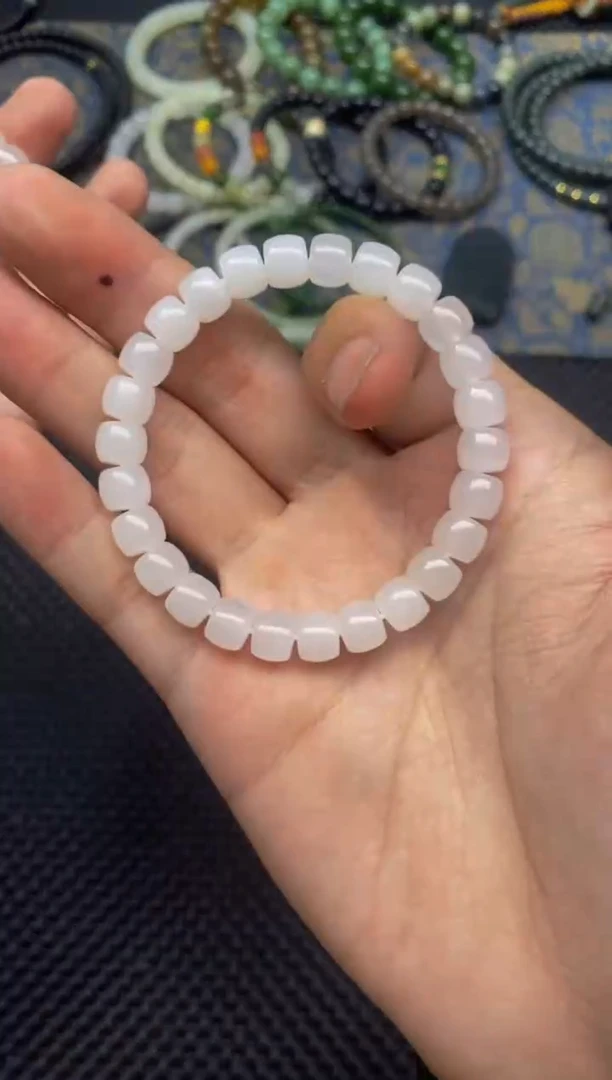 手链未镶嵌和田玉和田玉多样性，一对一发货00187