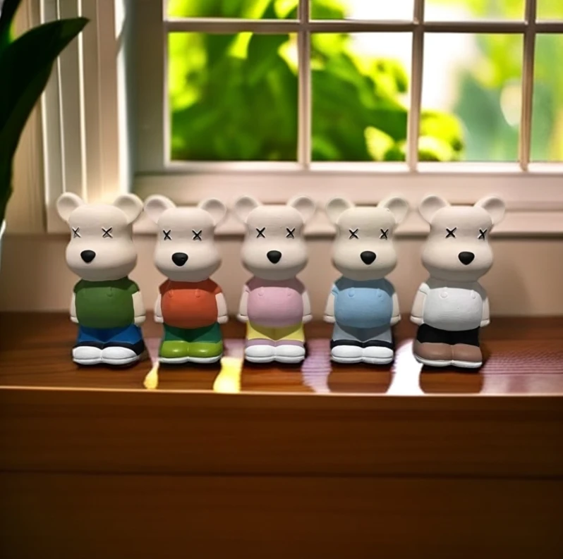 （芊礼）21厘米旅行熊存钱罐不可取玄关电视柜酒柜创意潮玩