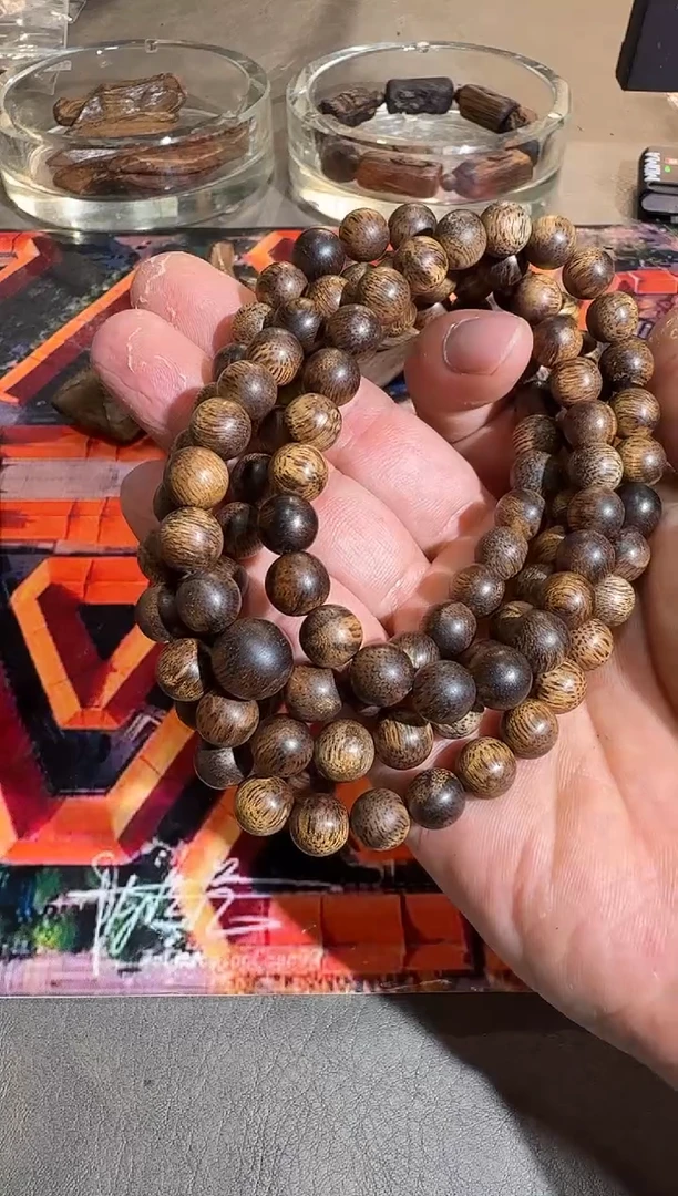 沉香手串Q55富森红土多样性发一