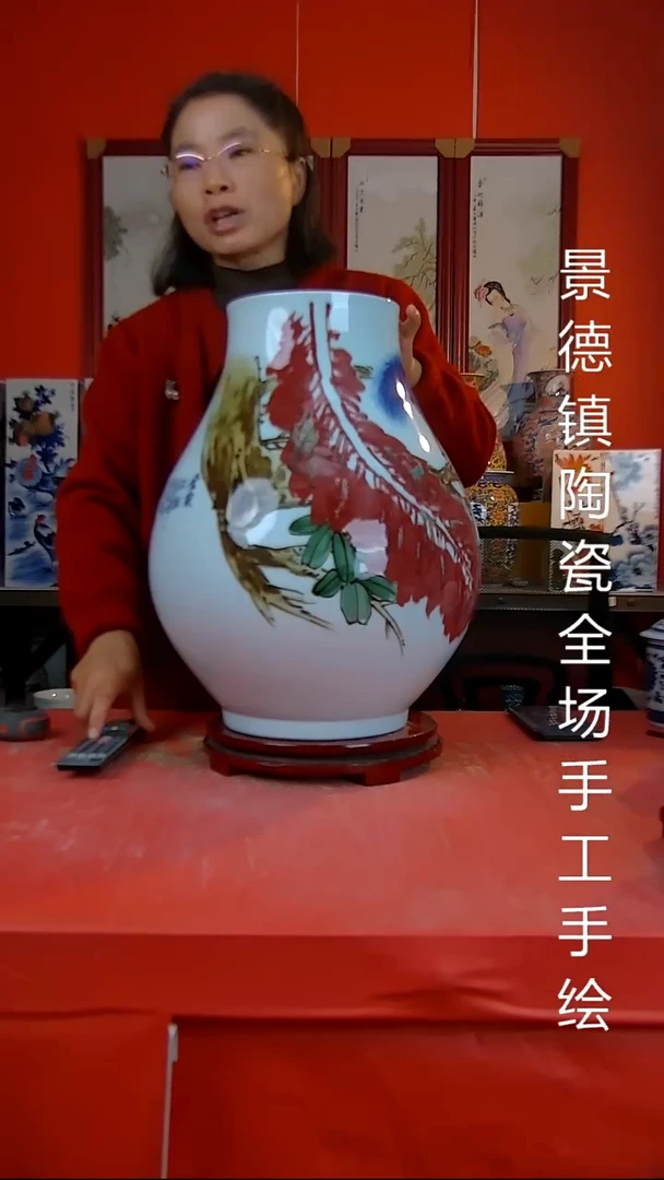 摆件陶瓷景德镇陶瓷 全场手工手绘