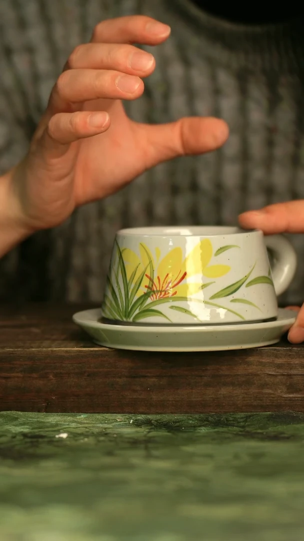 瓷器青诗集手工手绘瓷器