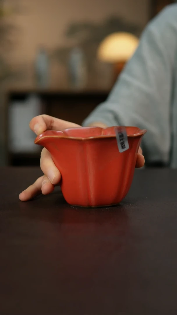 杯景德镇陶瓷杯碗柴烧瑕疵