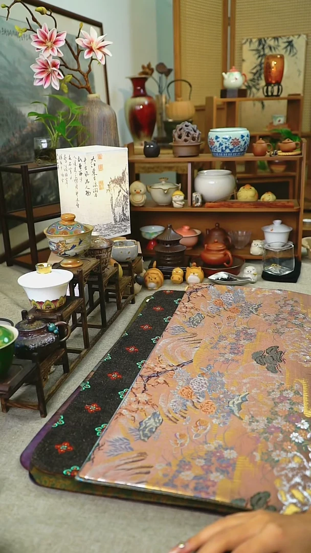 【闪购商品】小刺绣宝相➕日式西阵织 世外桃源