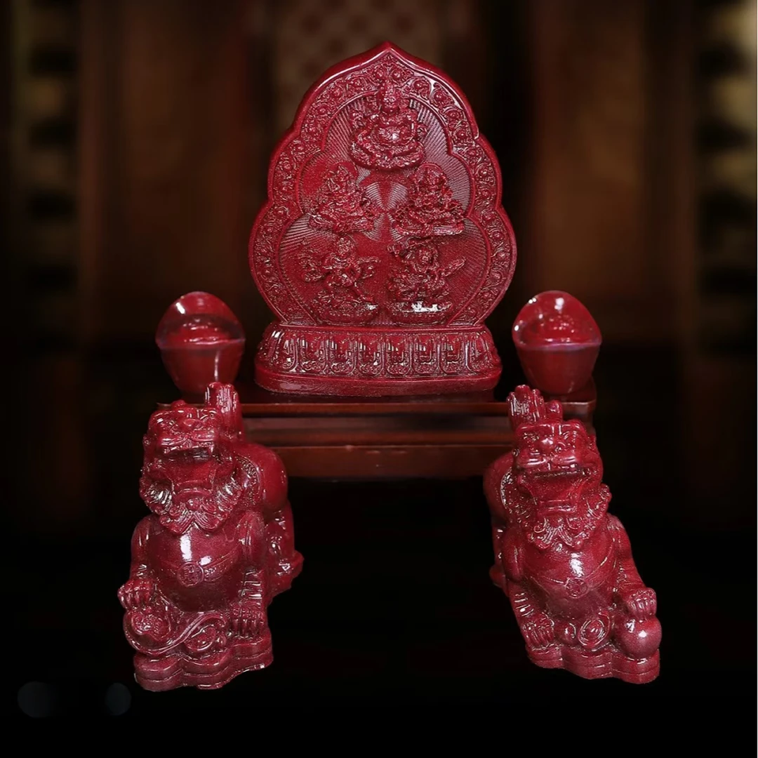 a五路财神套盒【五路财神+貔貅一对+元宝一对+底座】