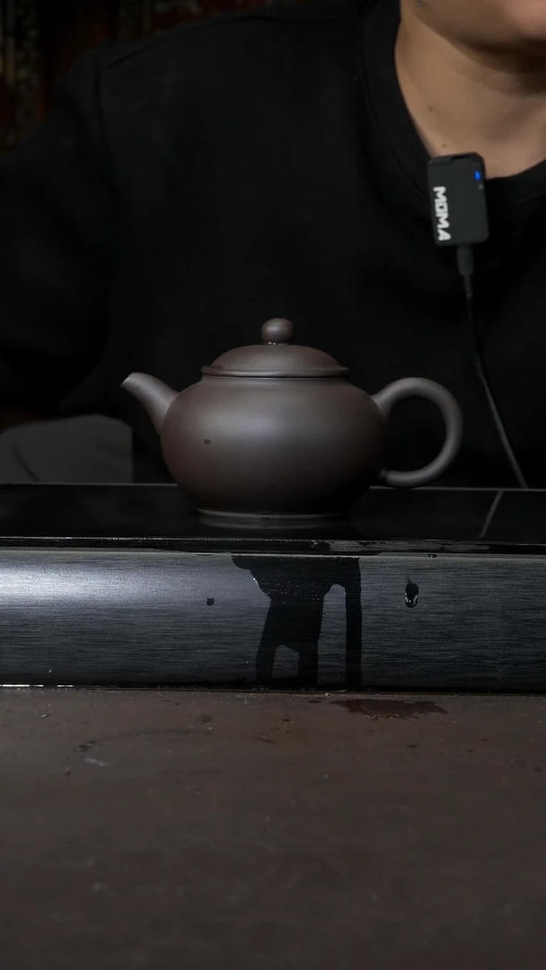 【闪购商品】紫砂茶壶黑料 圆壶  020