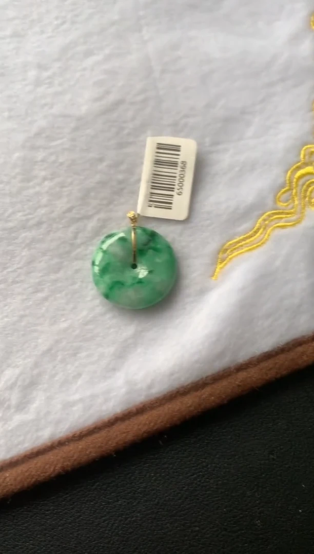 颈饰18K金镶嵌翡翠6