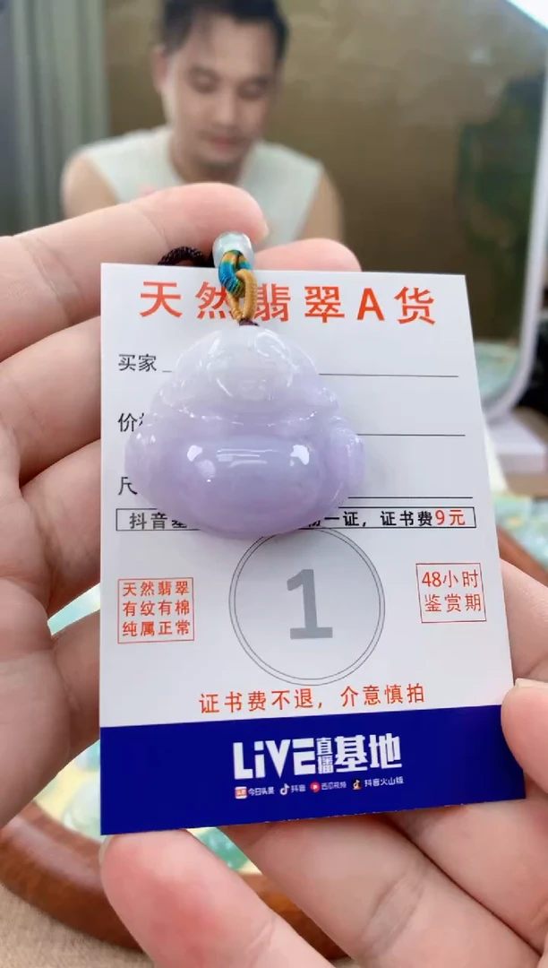 翡翠未镶嵌颈饰天然A货翡翠挂件