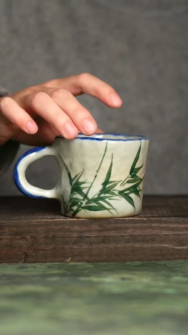 【闪购商品】杯青诗手工手绘瓷器