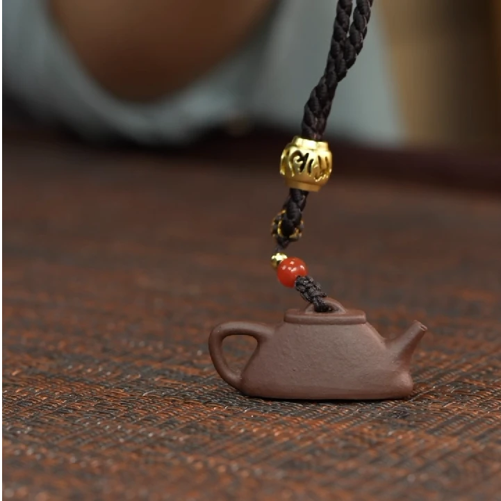 [百年利永]紫砂茶宠石瓢手把件