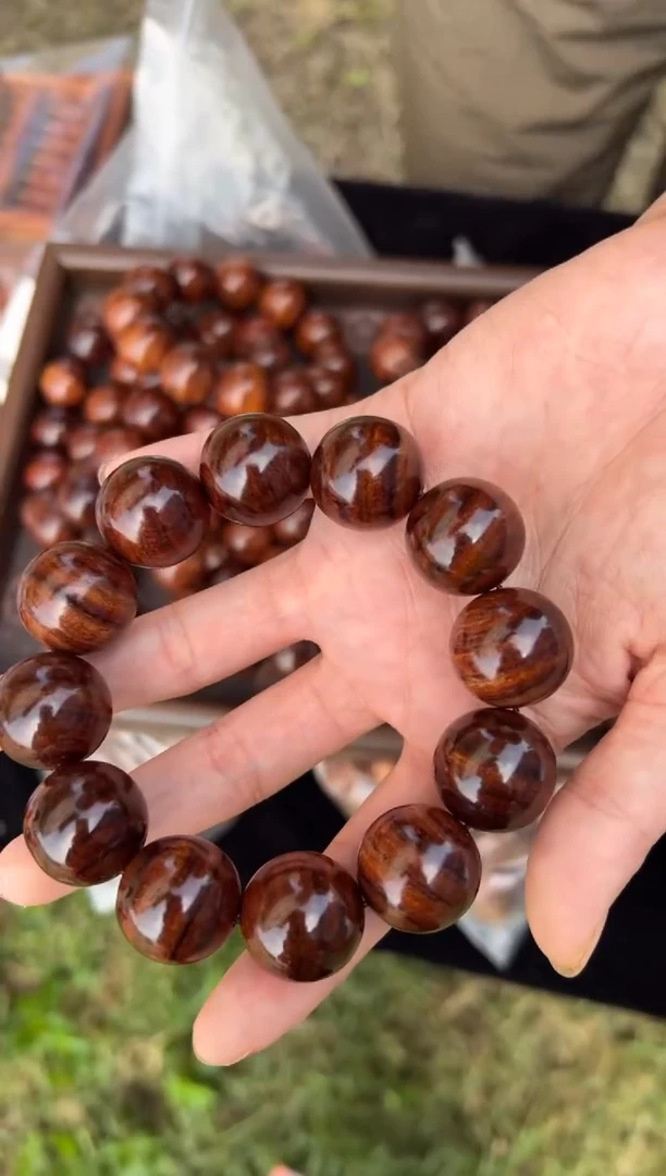 黄花梨/降香黄檀A004海南黄花梨2.0圆珠手串99多样性发一