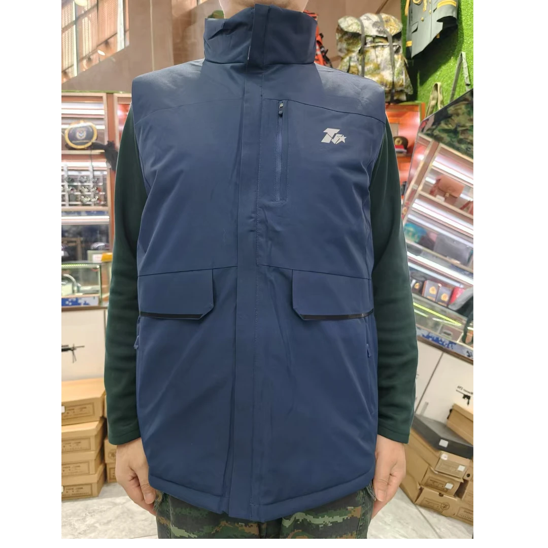 007海防水P棉藏青棉马甲