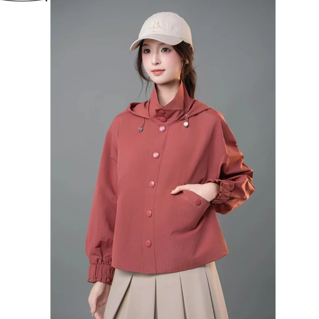 AMASS/阿玛施5400865 时尚休闲宽松简约早春薄款百搭简约轻薄外套