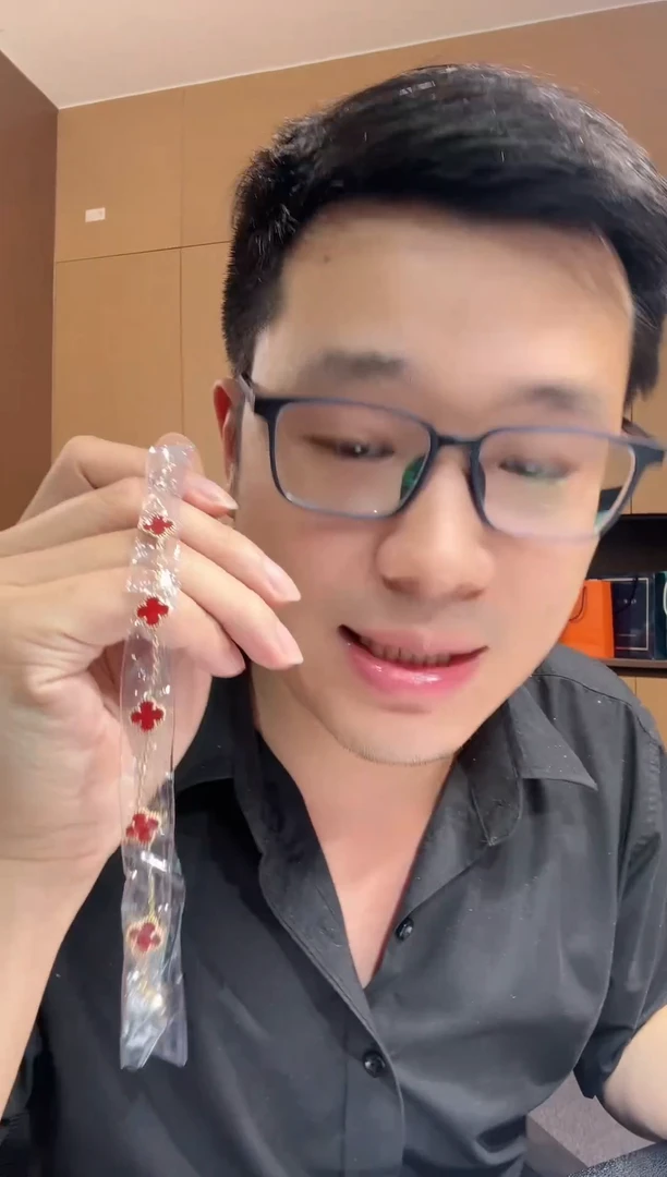 【闪购商品】玛瑙/玉髓手链18K金镶嵌红色k黄，小号五花手链GHJ