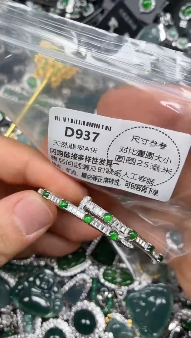 颈饰未镶嵌翡翠D937手镯