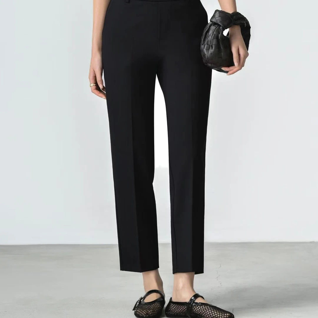 【显瘦小西裤】自留 升级款百搭弹力显瘦松紧腰西裤 3456~