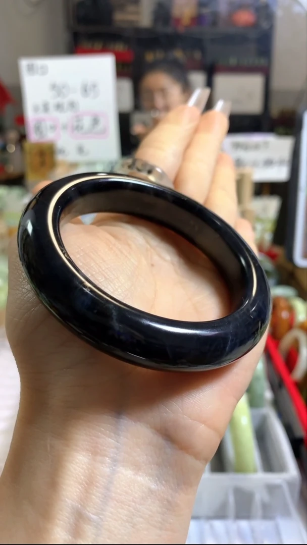 未镶嵌岫玉手镯81 55+