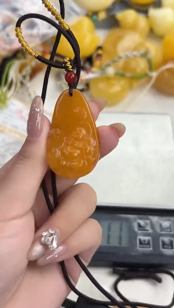 裸石琥珀未镶嵌天然琥珀蜜蜡吊坠