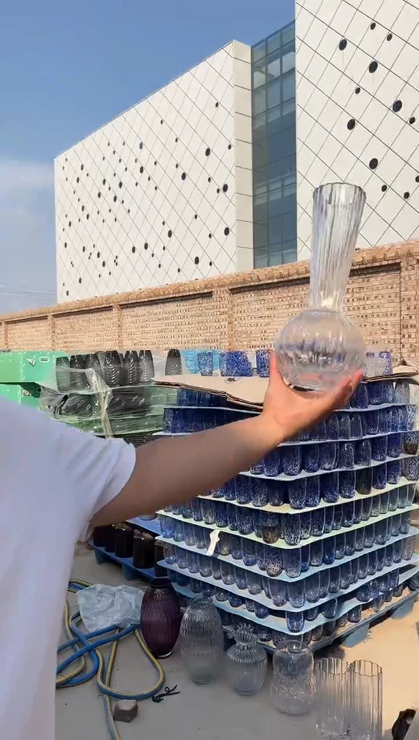 现代客厅摆件玻璃花瓶高级感