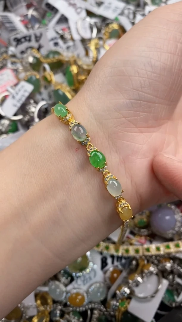 银S925镶嵌戒指翡翠12-12-12     7