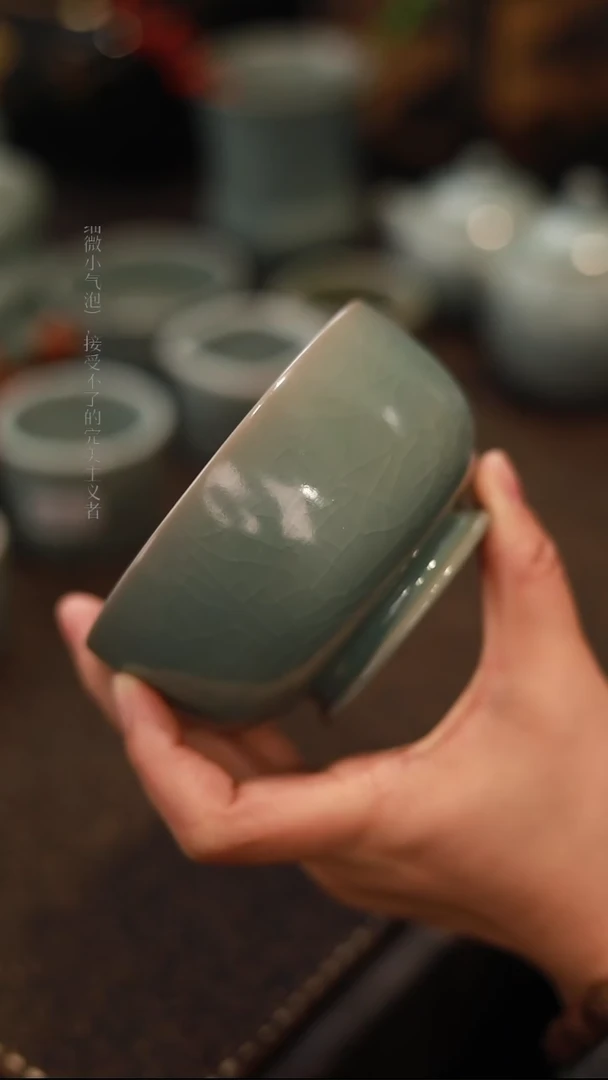 【闪购商品】杯一级品青绿仿古罗汉小碗