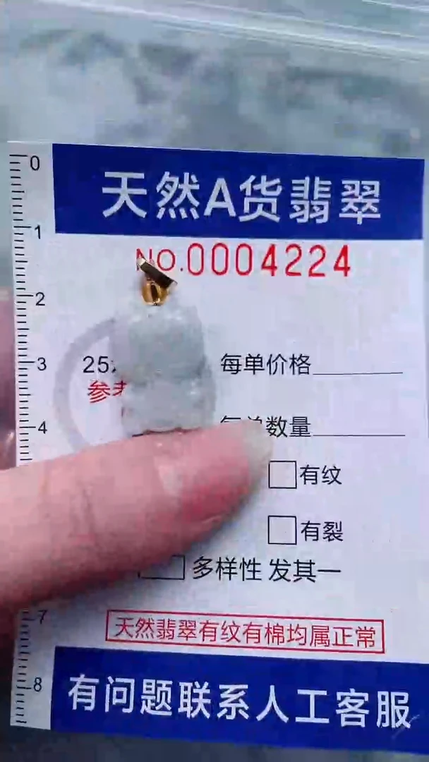 翡翠未镶嵌吊坠(不含链)1