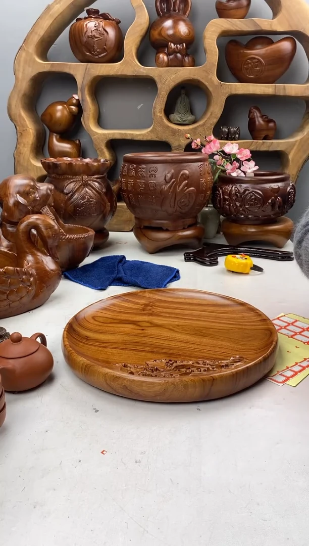 香樟木A45荷叶干泡/尺寸31*31*4