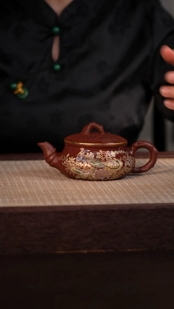 茶壶紫砂紫泥 220cc