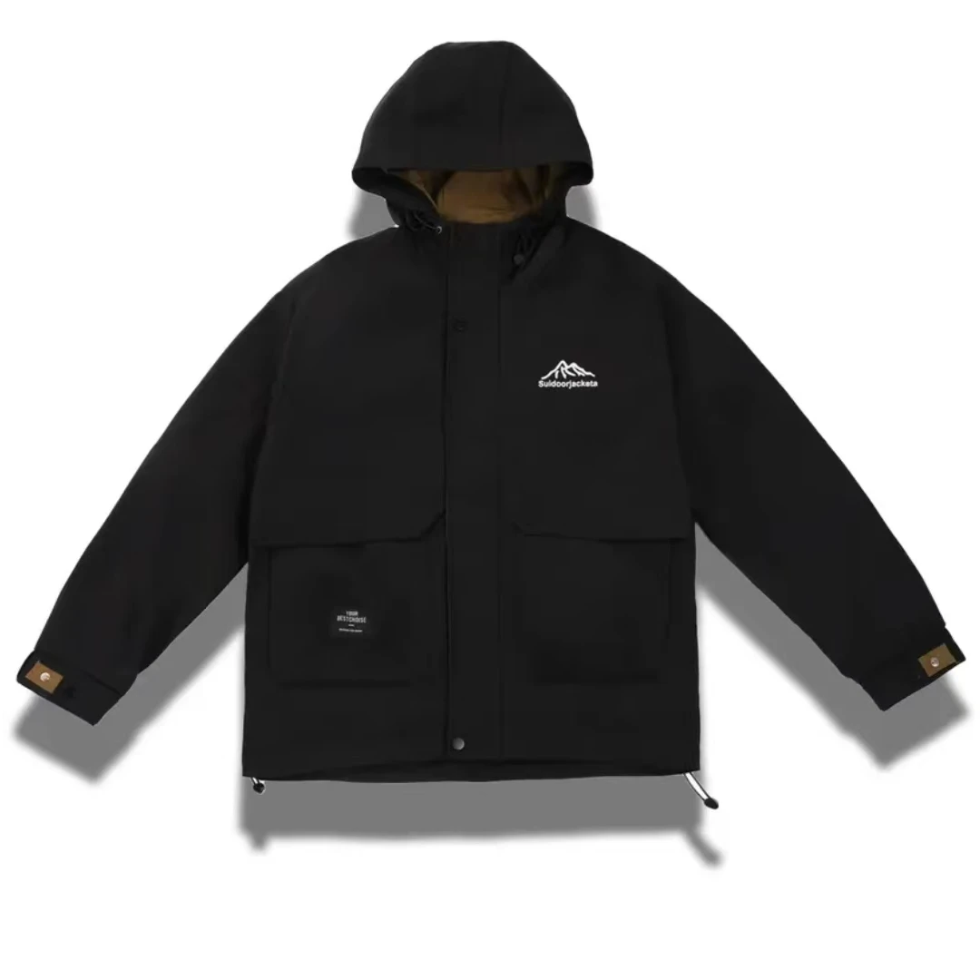 9171黑G-《野营户外》工装休闲透气春秋冲锋衣夹克百搭外套