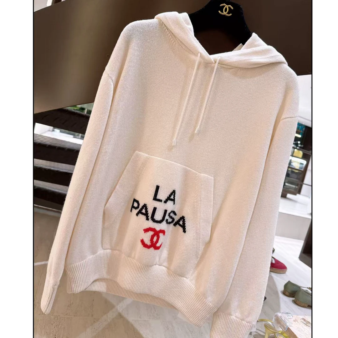 全新未使用 Chanel/香奈儿 双双臻选/cc00061/香奈儿针织帽衫/38