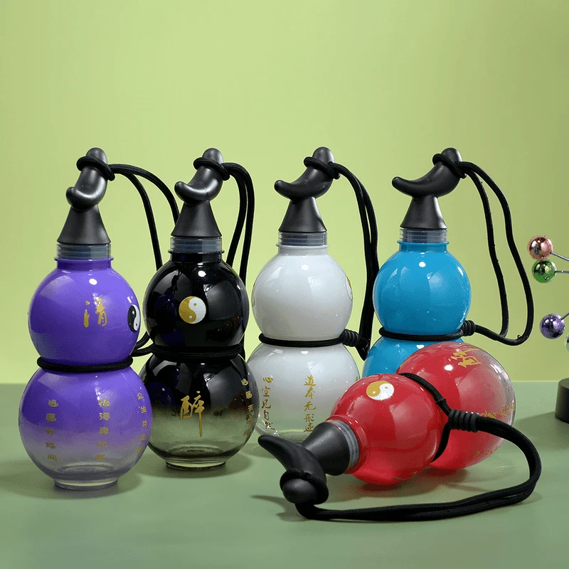 黑神话葫芦水壶杯便携渐变葫芦可背可提时尚运动水塑料杯子随手杯