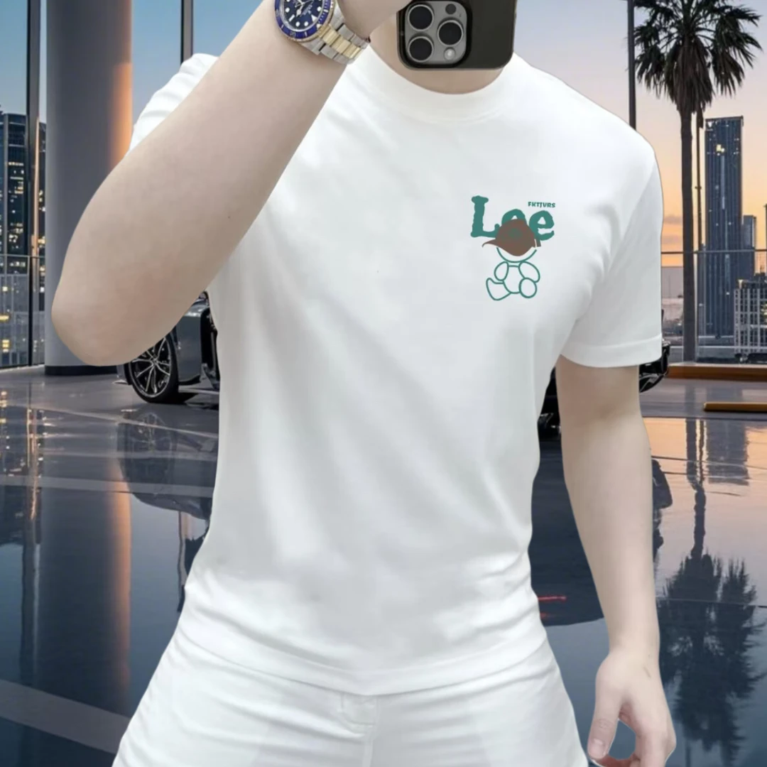 索罗纳短袖男t恤高级感男装修身t恤短袖男士t恤凉感半袖正肩t恤