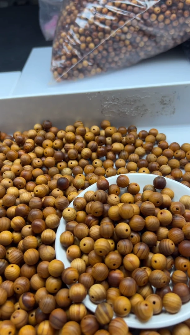 檀香木散珠w2708崖*柏10mm30颗两单随三通