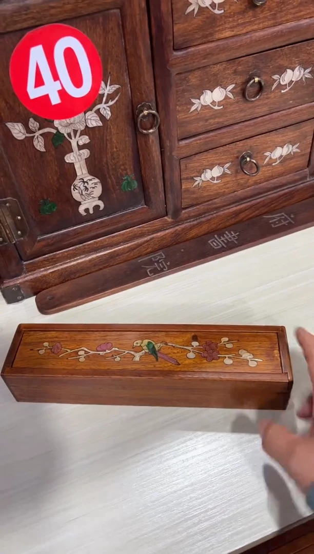 木木 螺钿镶嵌机关盒储物盒