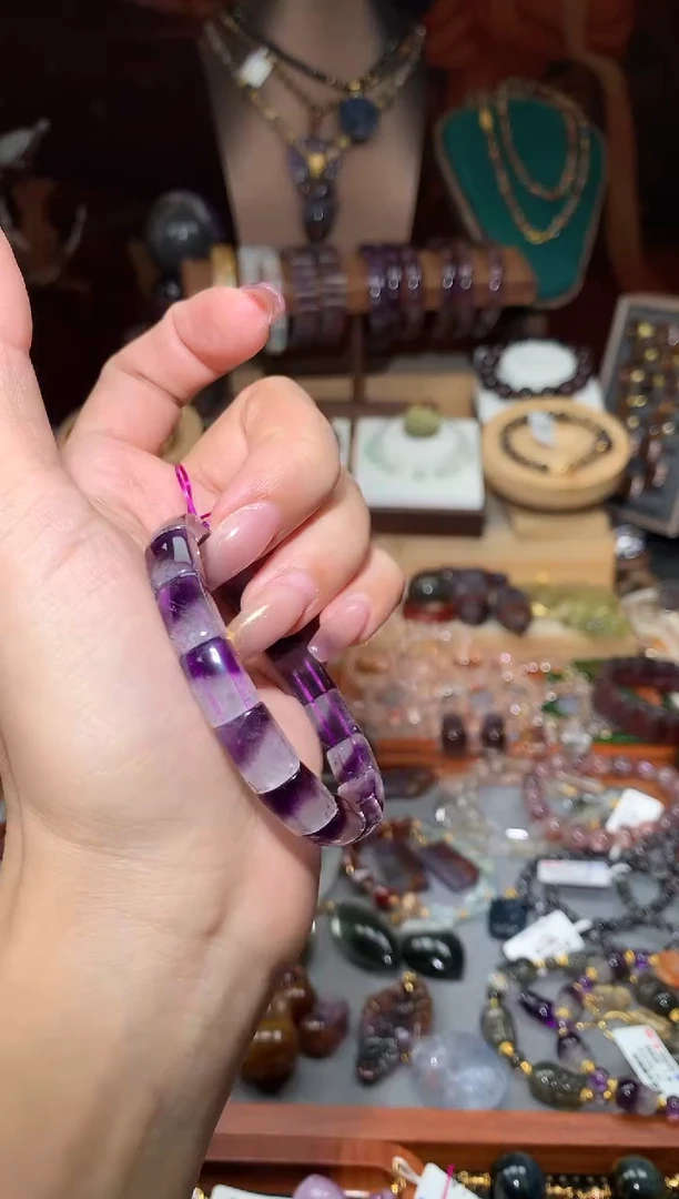 未镶嵌颈饰水晶紫极光镯牌多样性发其1