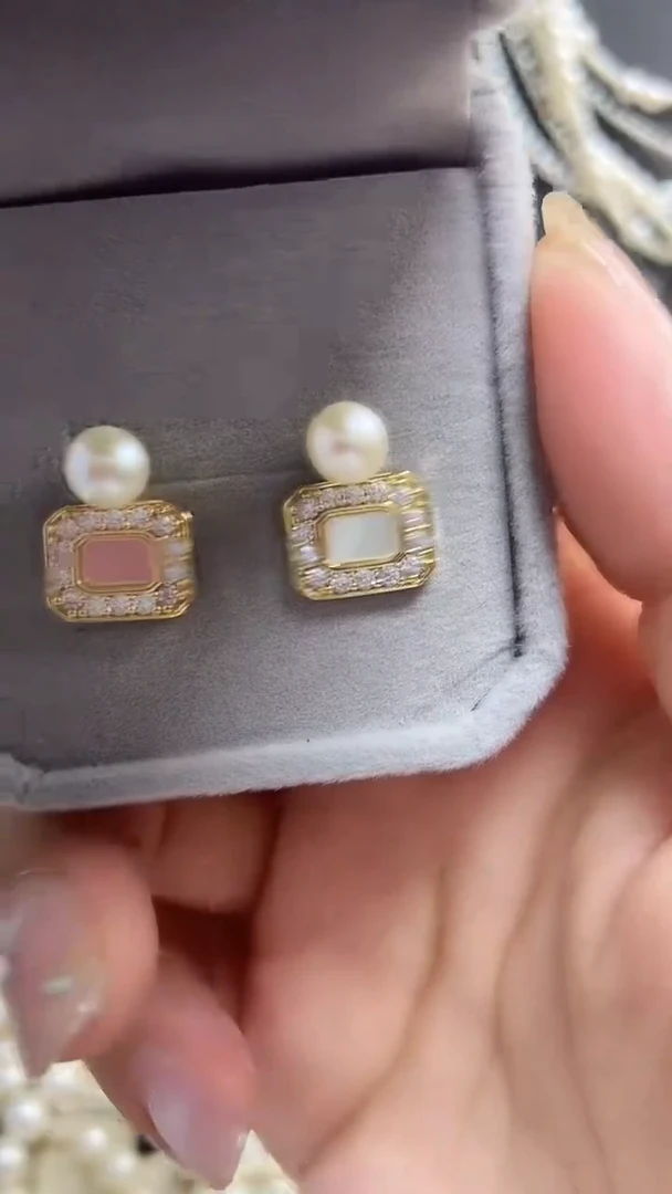 未镶嵌耳饰淡水珍珠天然珍珠银针耳饰