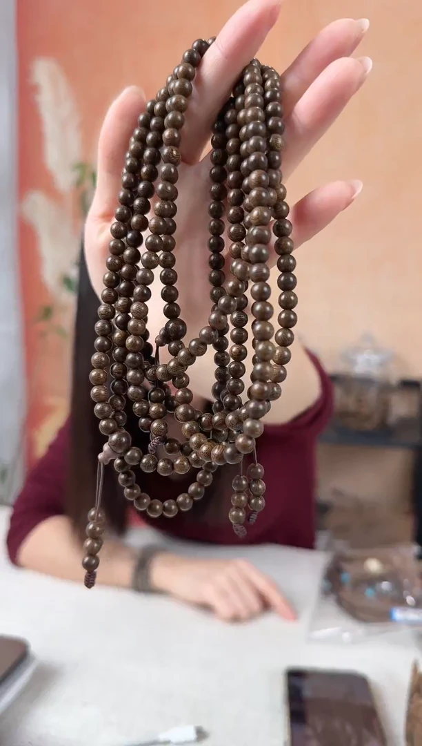 沉香沉香碎屑茶*美03沉香沉水浮圆珠多圈卡6多样性发其一