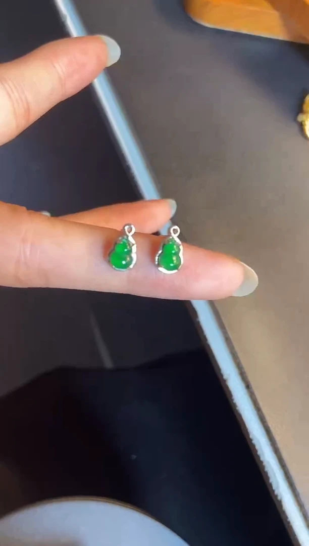 吊坠(不含链)银S925镶嵌翡翠1