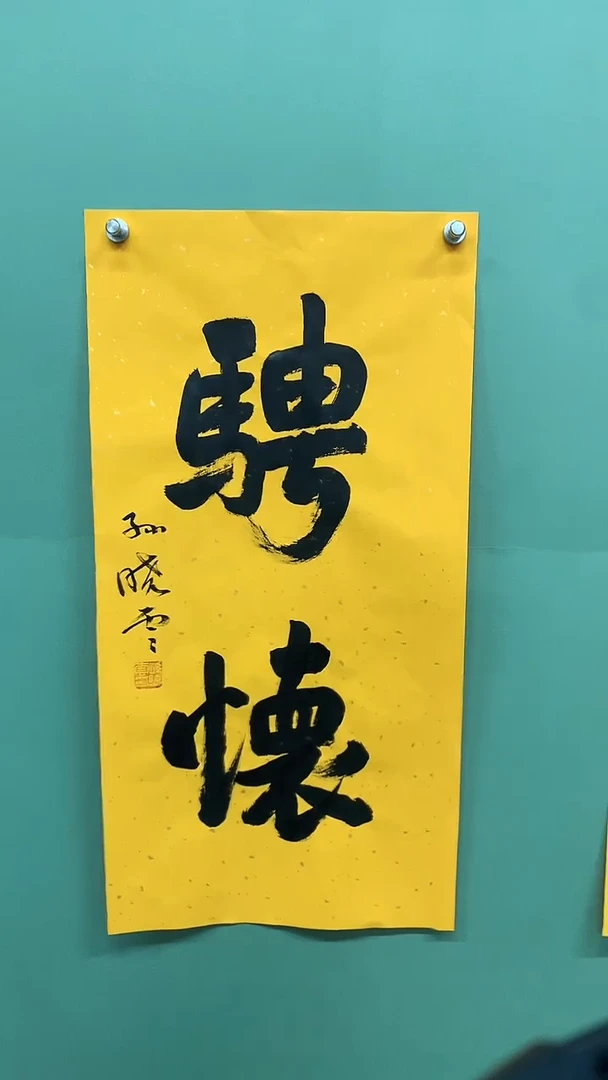 竖款精品书法，骋怀