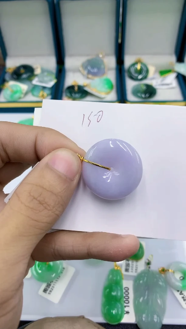 颈饰18K金镶嵌翡翠11111111