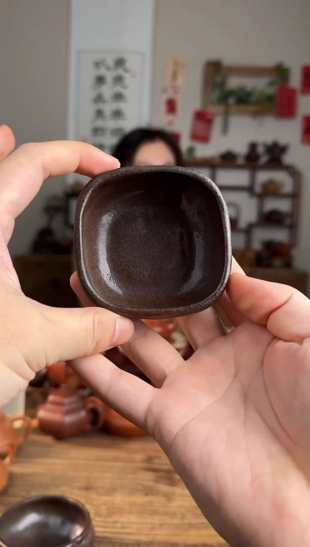 【闪购商品】紫砂茶壶柴烧富甲杯 方
