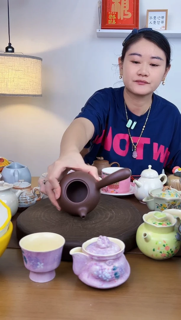景德镇陶瓷侧把紫砂壶