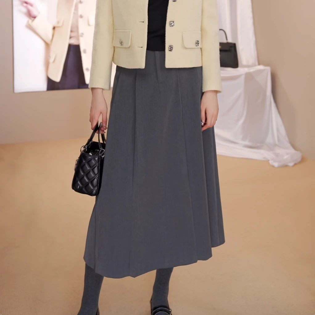 亿领半裙通勤风休闲风优雅风Q34889