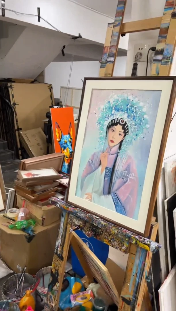 【闪购商品】丙烯画歪歪精装戏子