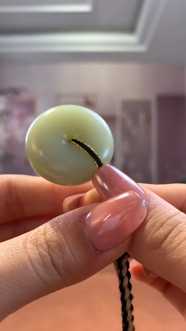 【闪购商品】和田玉挂件未镶嵌新疆且末黑羊洞平安扣